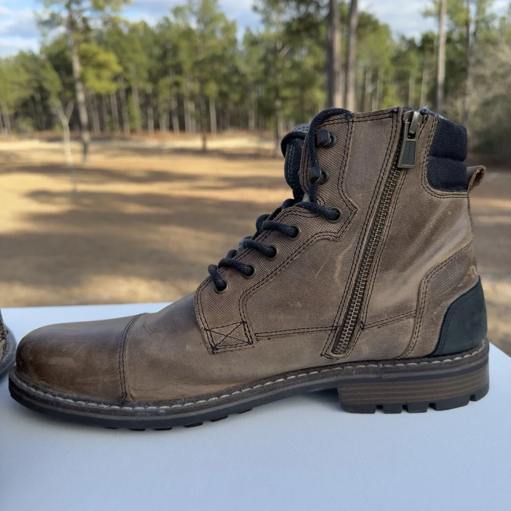 Outpost Maker Boots Men's Size 12‎ Espresso Lucas Leather Brown Lace up Flannel